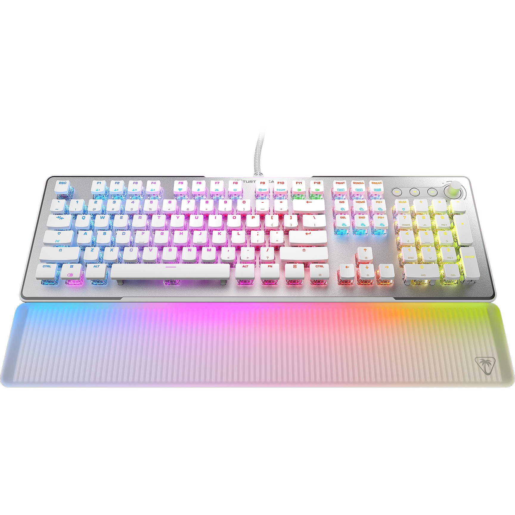 Turtle Beach Vulcan II Max Gaming-Tastatur. Wei