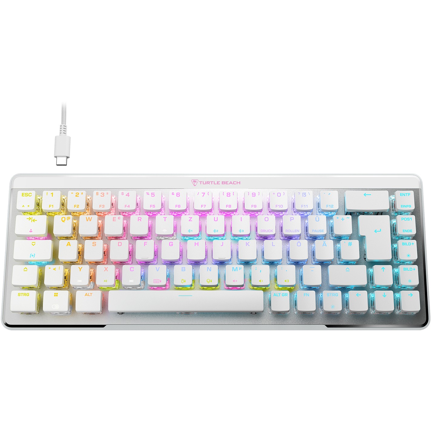 Turtle Beach Vulcan II Mini Air Gaming-Tastatur. Wei