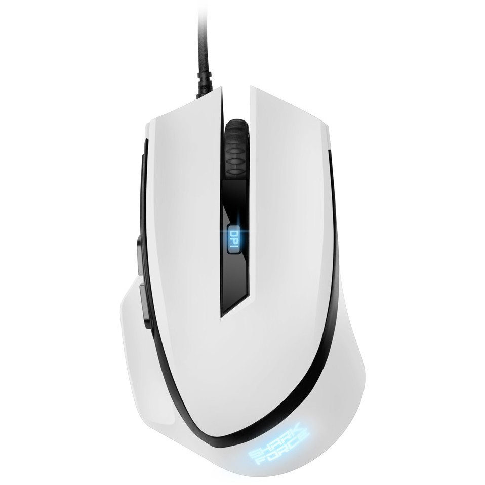 Sharkoon Maus Shark Force II Optisch 6 Tasten 4.200 DPI weiß