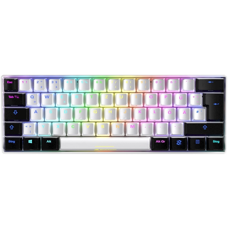 Sharkoon Gaming Tastatur Skiller SGK50S4 weiß-blau DE
