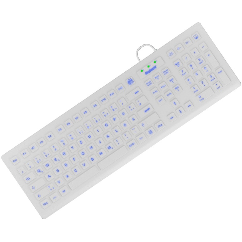 KeySonic -8031INEL-WH (DE) Industrietastatur weiß