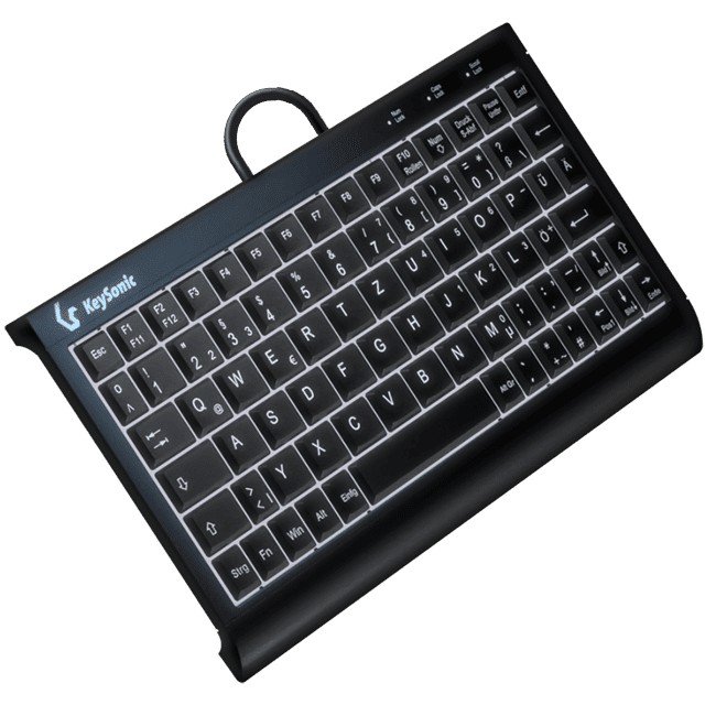 KeySonic KSK-3011ELC (DE) Super-Mini mit Nummernblock sw