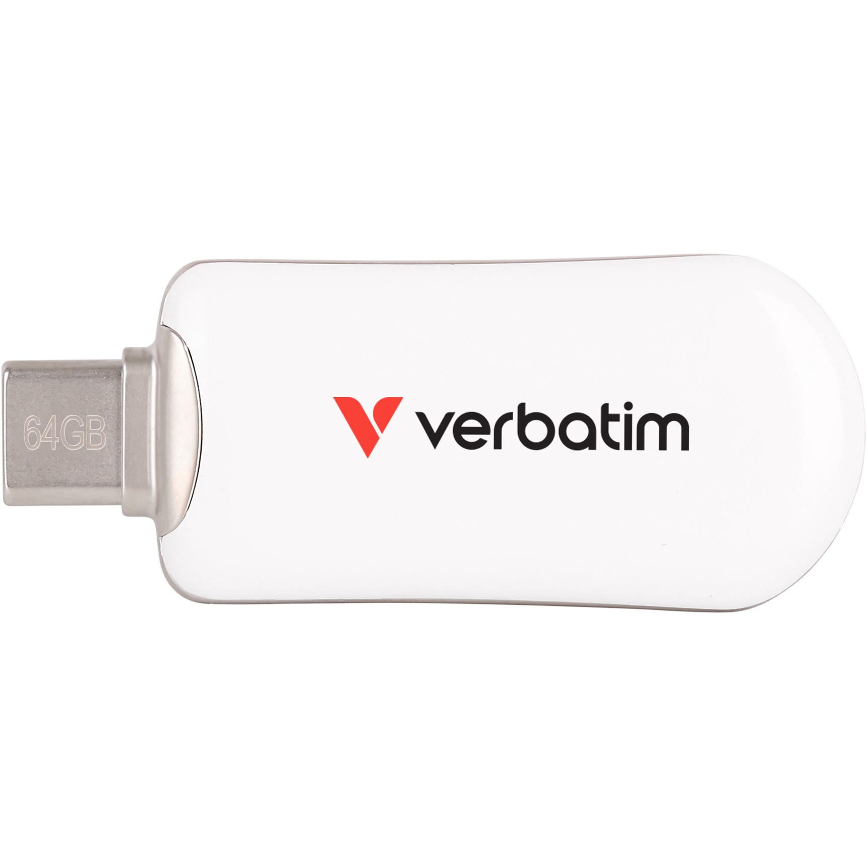 STICK 64GB Verbatim Plectra White USB-C Flash Drive 30228