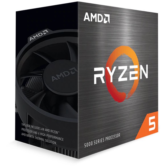 AMD RYZEN 5 5600X 4.60GHZ 6 CORE MULTIPACK CPU + WRAITH STEALTH COOLER