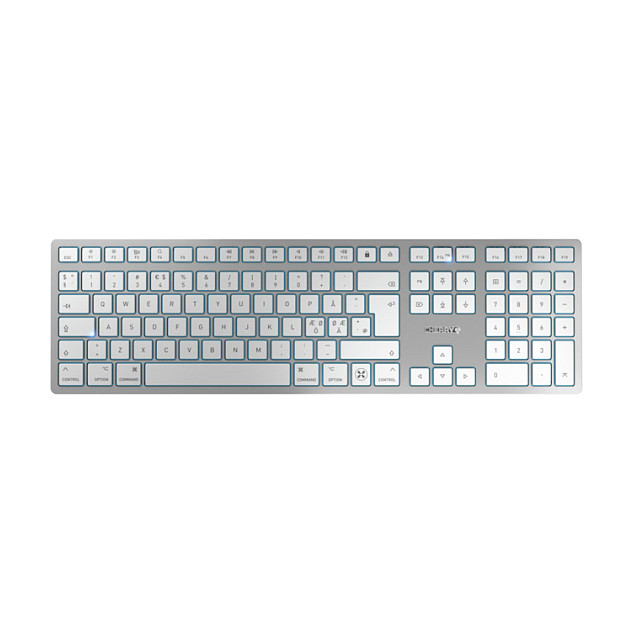 CHERRY KW 9100 SLIM FOR MAC Wireless GB-Layout silver/w