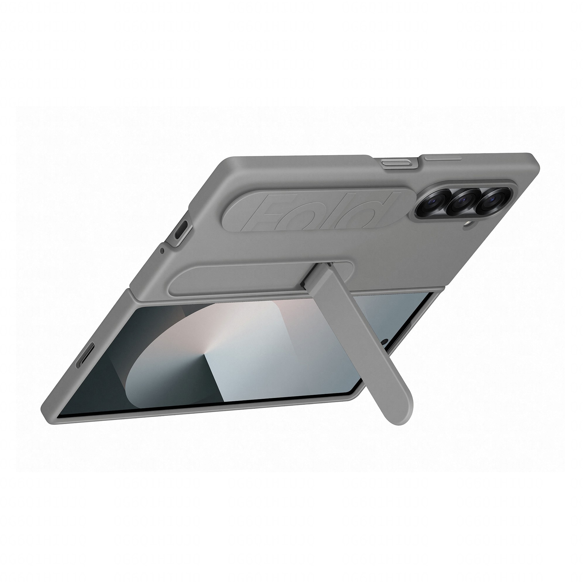 Samsung Silicone Stand Case with Strap fr Galaxy Fold6. Grau