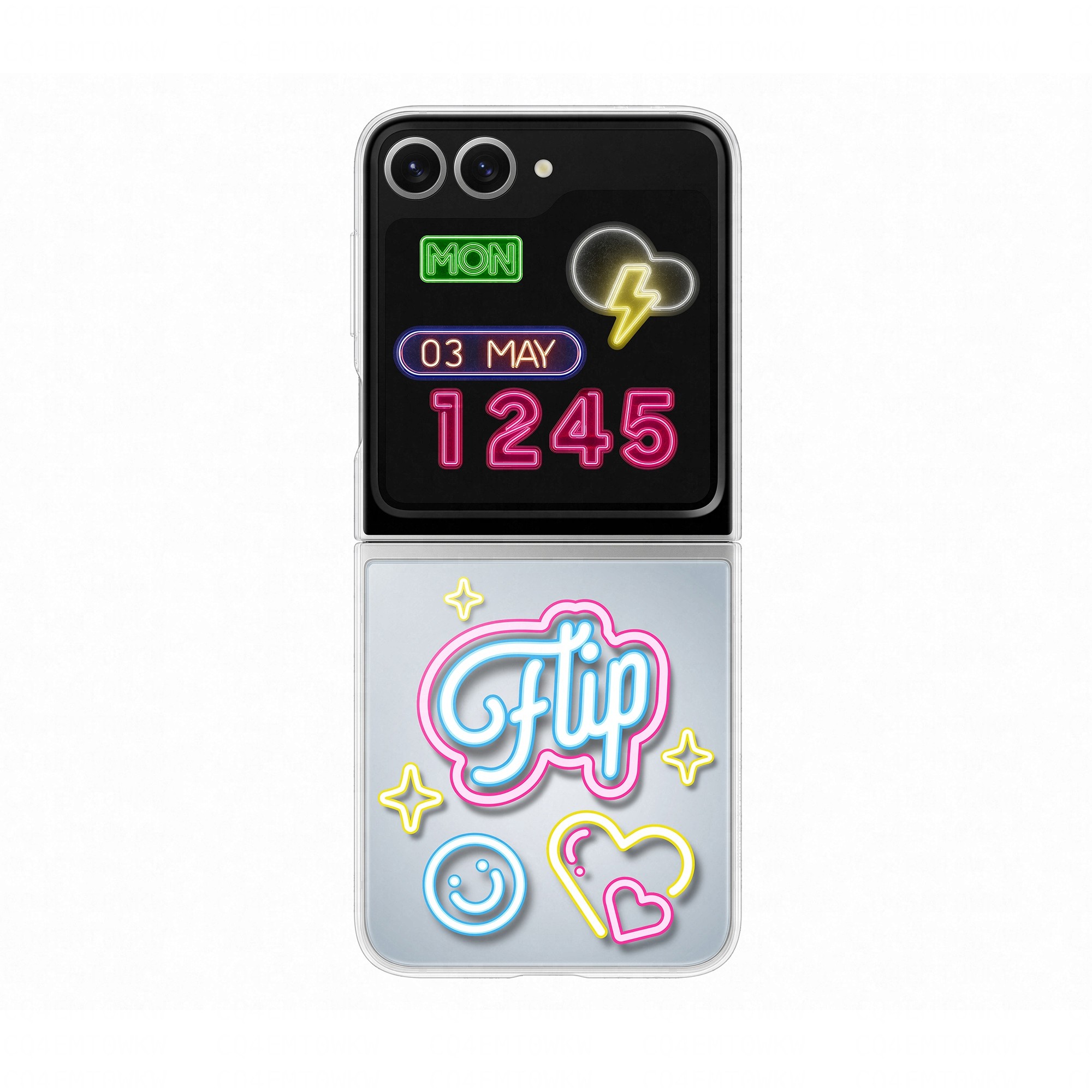 Samsung Flipsuit Case fr Galaxy Z Flip6. Transparent