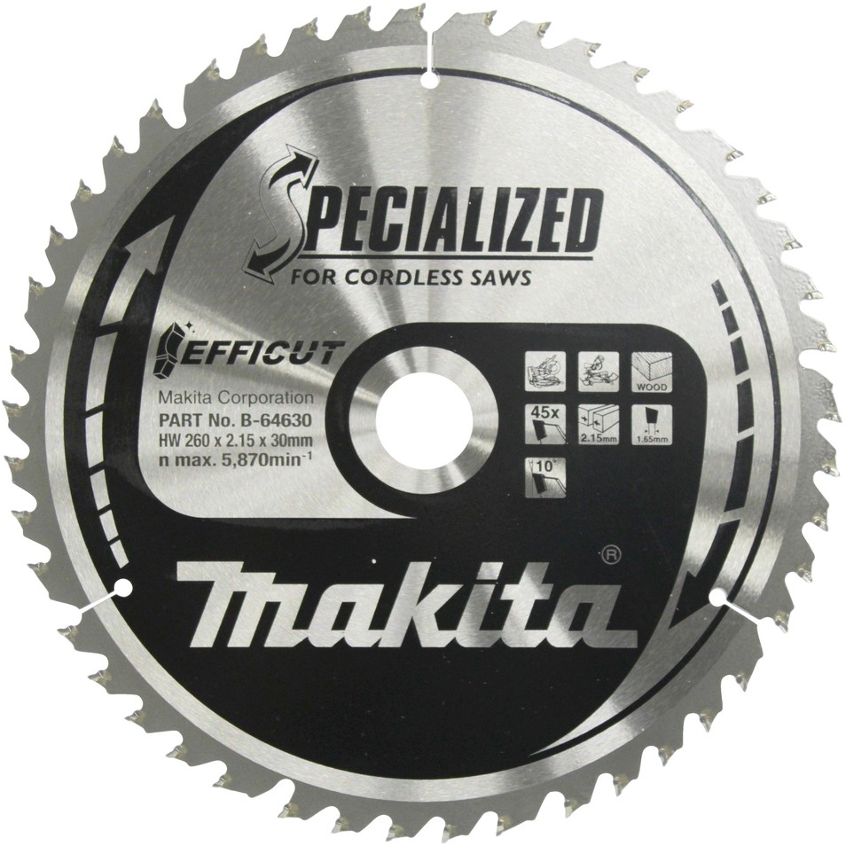 Makita EFFICUT Sägeblatt 260x30x45Z