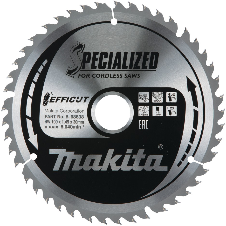 Makita EFFICUT Sägeblatt 190x30x45Z