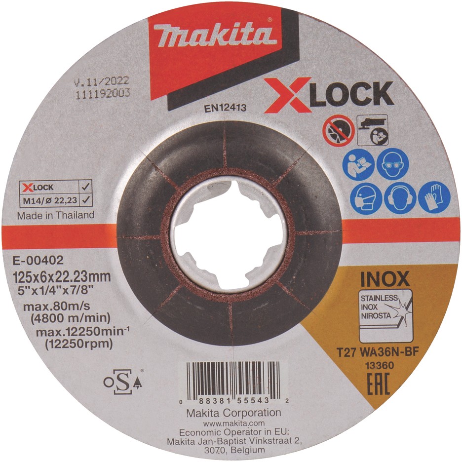 Makita Schruppscheibe 125x6mm INOX