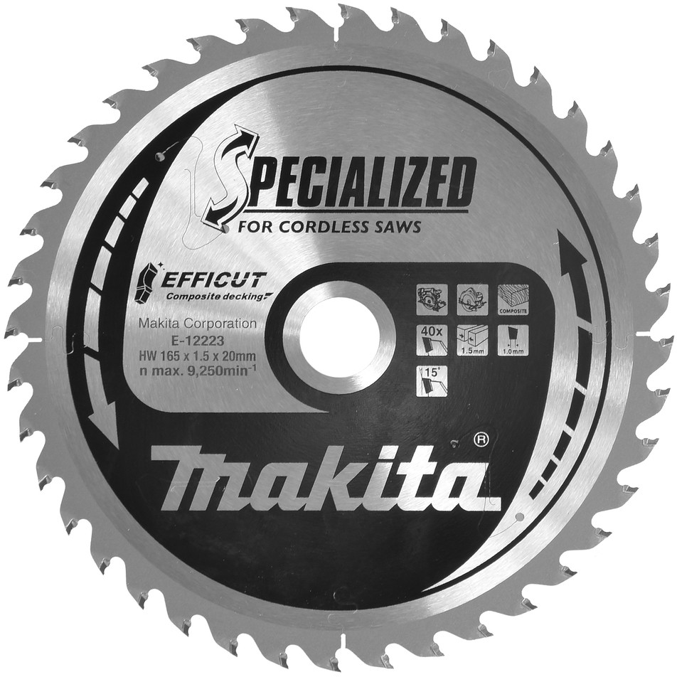 Makita EFFICUT Sägeblatt 165x20x40Z