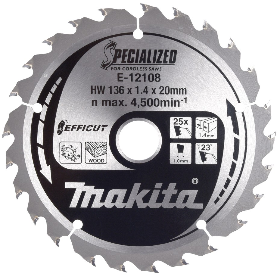 Makita E-12120 EFFICUT Sägeblatt 136x20x25Z