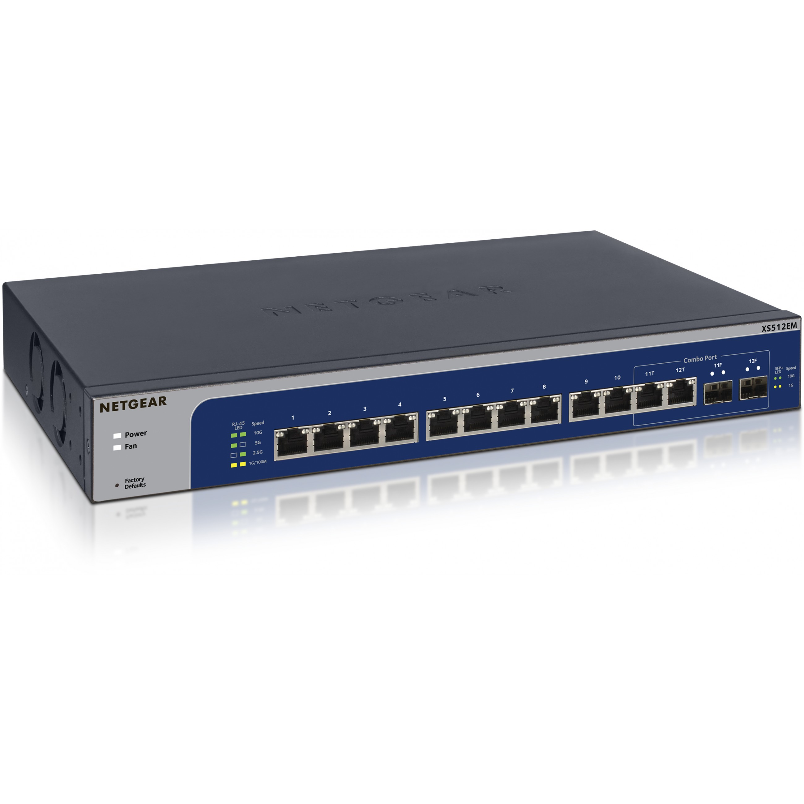 NETGEAR Switch 12x GE XS512EM-100NUS (10-Gigabit)