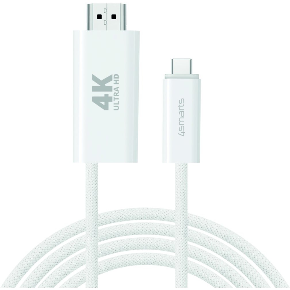 4smarts USB-C auf HDMI Kabel PD 2m. wei