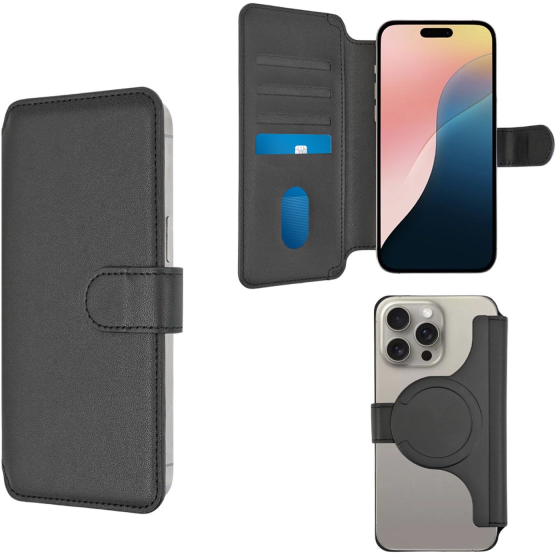 4smarts Universal Magnet Wallet CardCaddy XL. schwarz