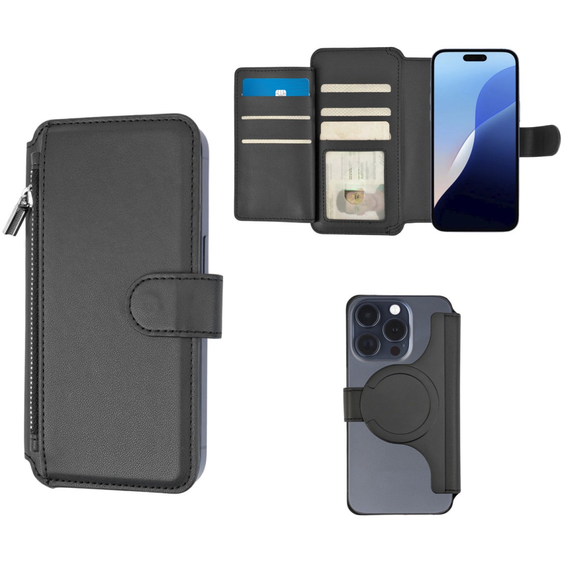 4smarts Universal Magnet Wallet CoinCaddy L. schwarz