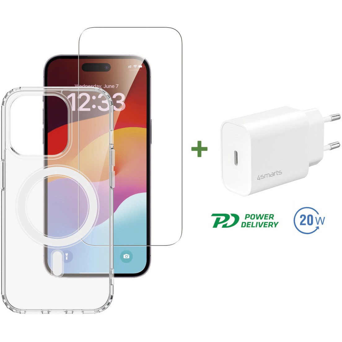 4Smarts 3in1 Starter Set fr Apple iPhone 15 Pro Max
