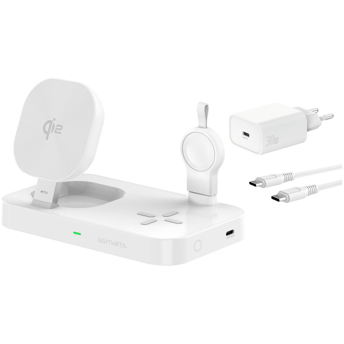 4smarts Qi2 Ladestation Trident mit Charger fr Samsung Watch