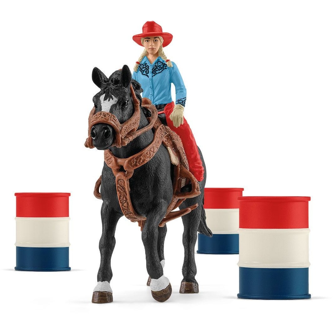 Schleich Farm World 42576 Barrel Racing mit Cowgirl
