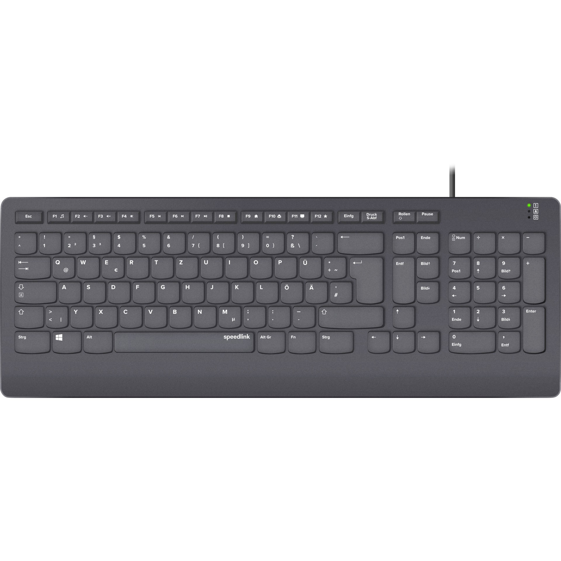 Speedlink Tastatur HI-GENIC. Antibakteriell. schwarz retail