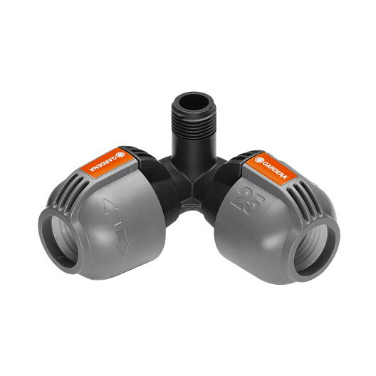 Gardena Sprinklersystem Winkelstück 25 mm x 1/2