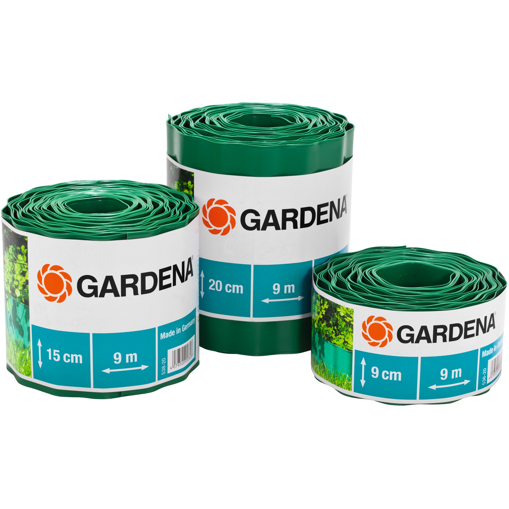 Gardena Raseneinfassung grün Rolle 9 cm hoch 9 m lang