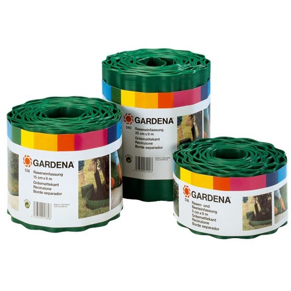 Gardena Raseneinfassung grün Rolle 15 cm hoch 9 m lang