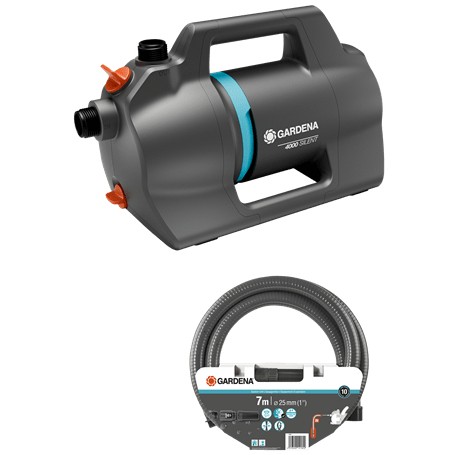 Gardena Gartenpumpe 4100 Silent Saugschlauch-Set