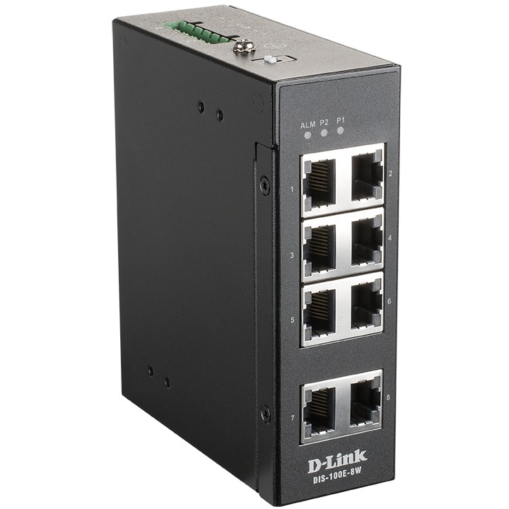 D-Link DIS-100E-8W 8-Port Fast Ethernet Industrie Switch
