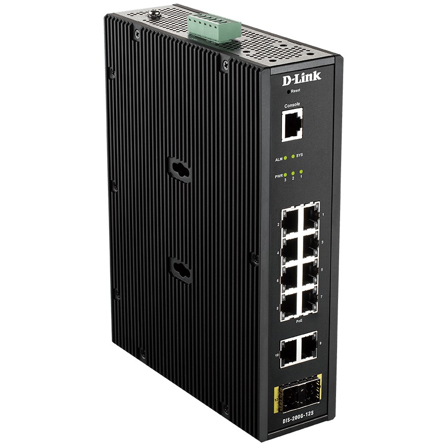 D-Link DIS-200G-12S 12-Port Layer2 Gigabit Industrial Switch