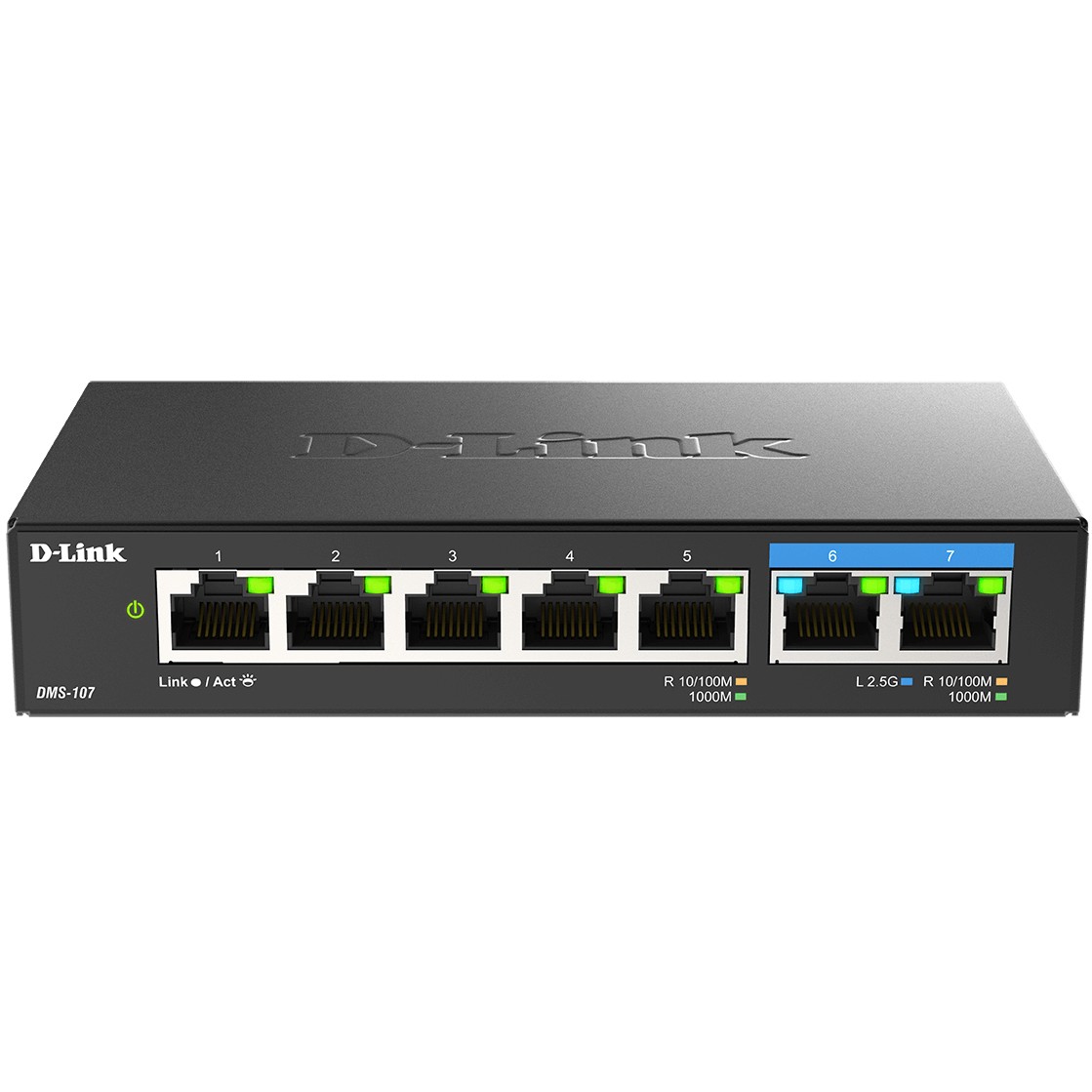 D-Link DMS-107 7-Port Multi-Gigabit Unmanaged Switch