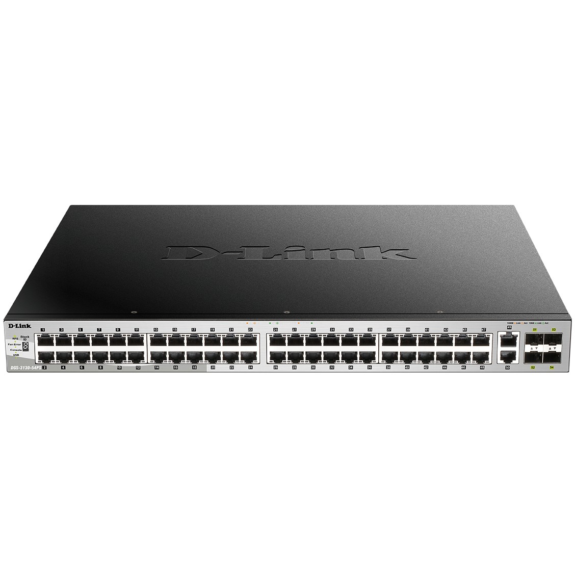 D-Link DGS-3130-54PS/E 54-Port L2+ PoE Gigabit Stack Switch