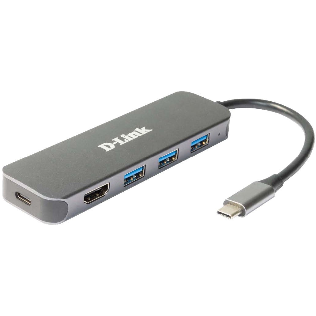 D-Link DUB-2333 5-in-1 USB-C Hub HDMI/Power Delivery1x HDMI