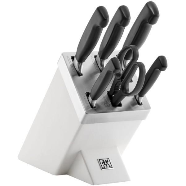 Zwilling Vier Sterne Messerblock 7-Teilig Weiß