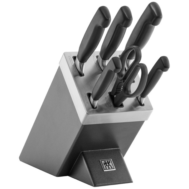 Zwilling Vier Sterne Messerblock 7-Teilig Grau