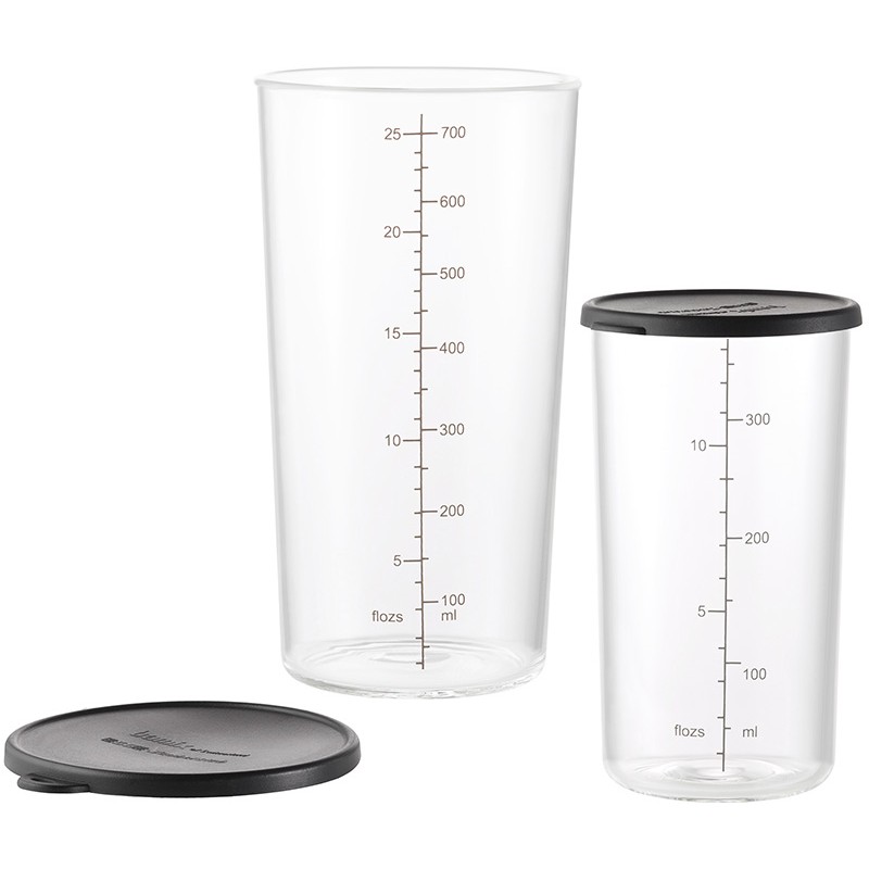 7150 Becher-Set Glas mit Deckel