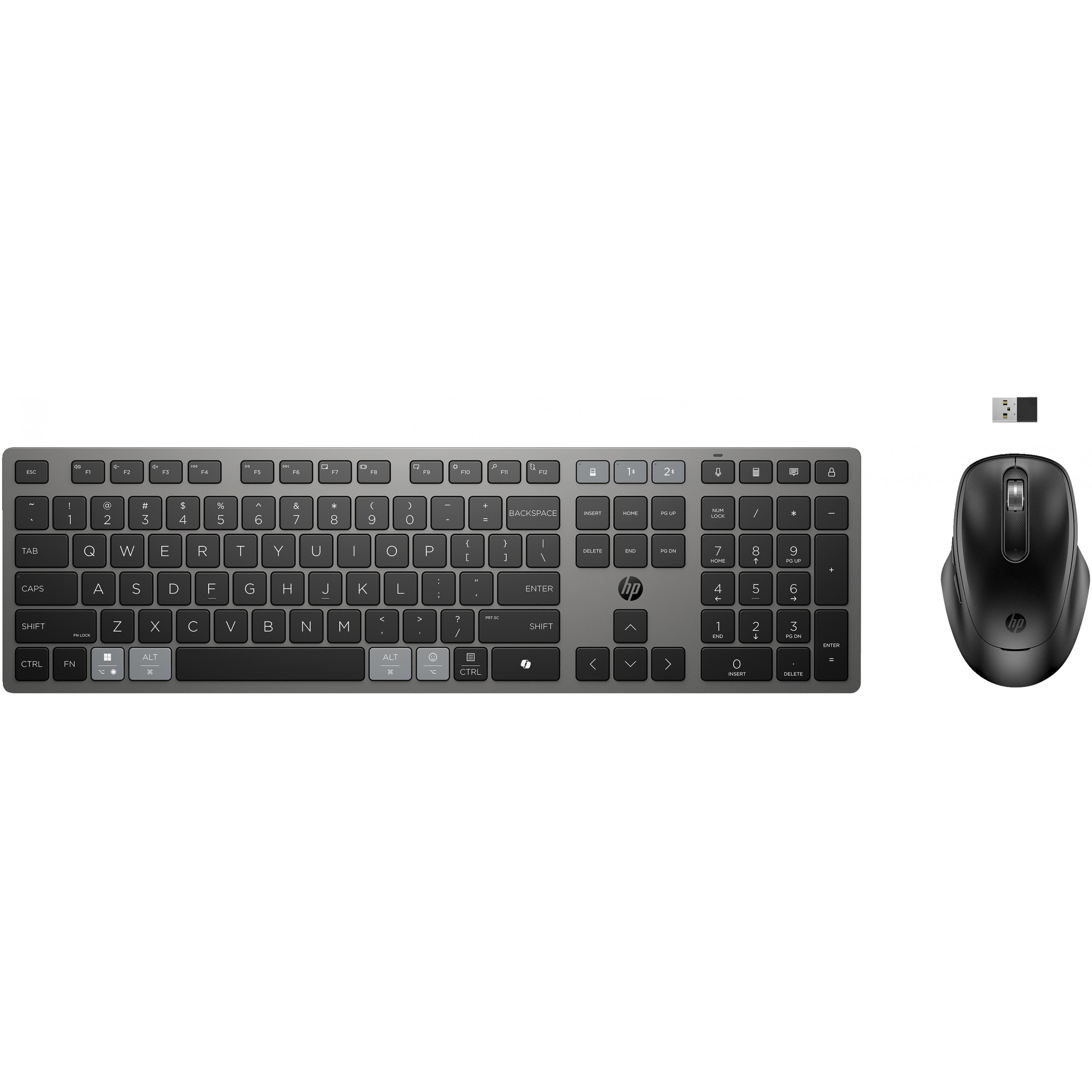 HP 725 Multi-Device Wireless Keyboard and Mouse Combo