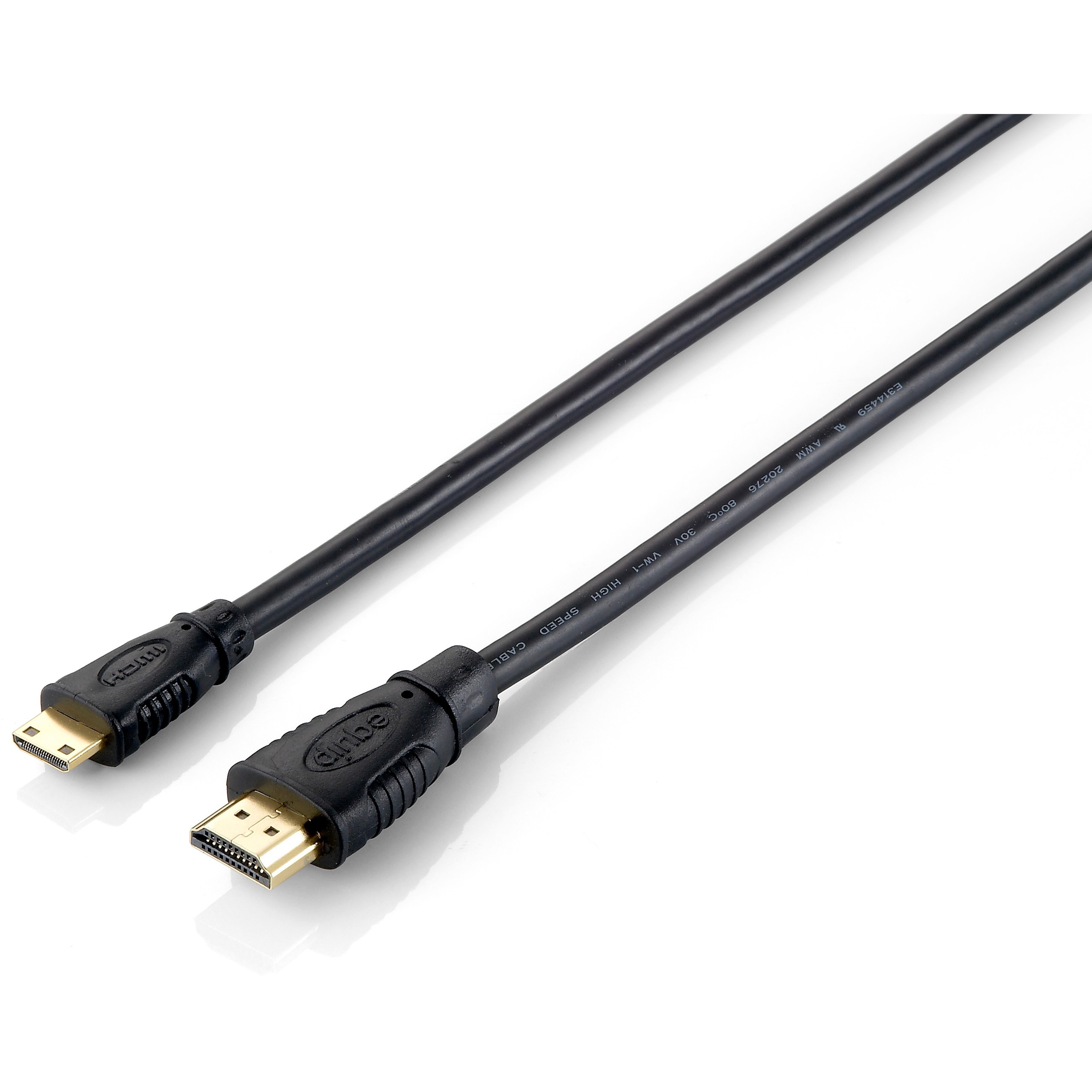 Equip HDMI HS Ethernet 1.4 A-C St/St 1.0m 4K30Hz HDR sw Polybeutel