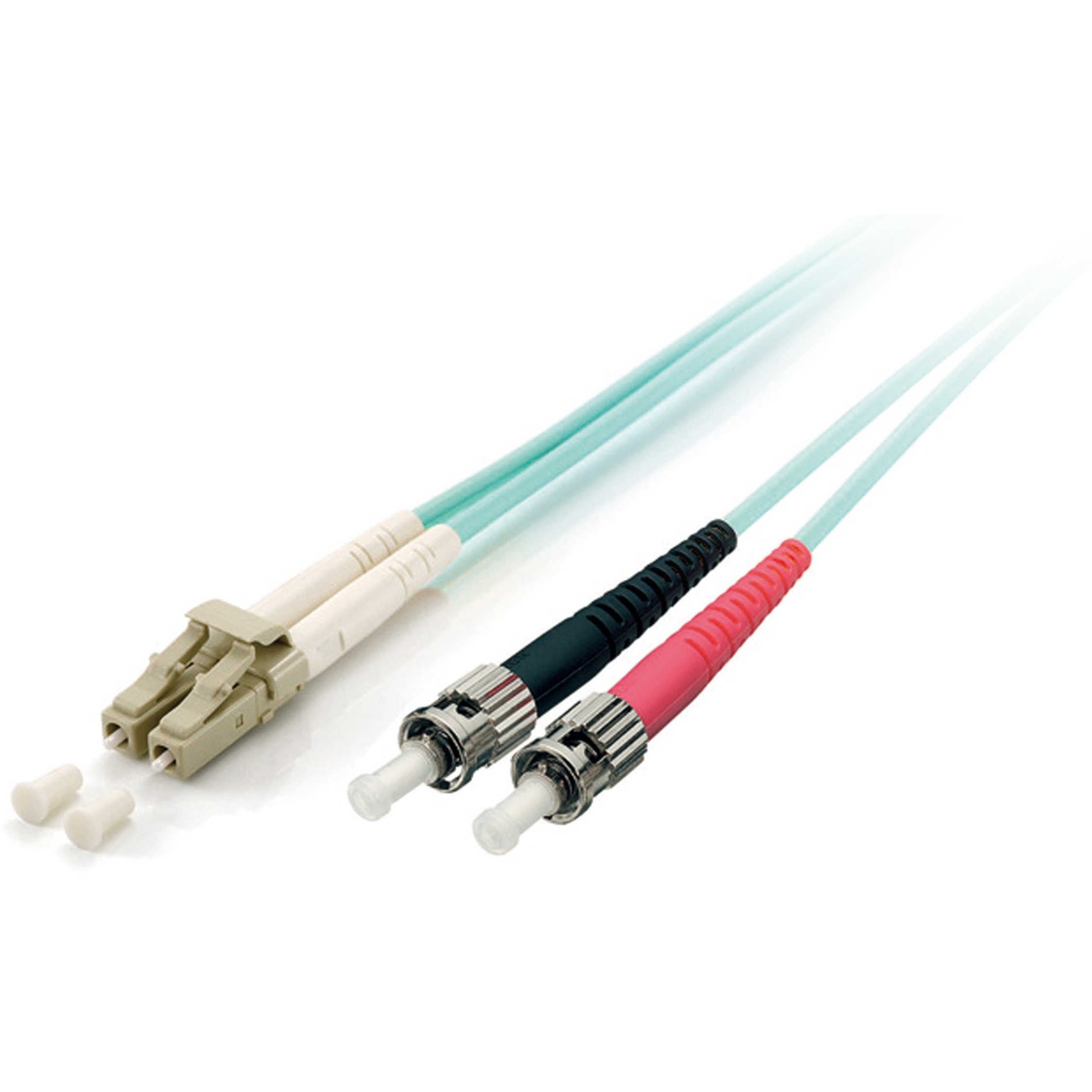 Equip LWL Patchkabel LC->ST 10.00m Multimode Duplex OM3 turq Polybeutel