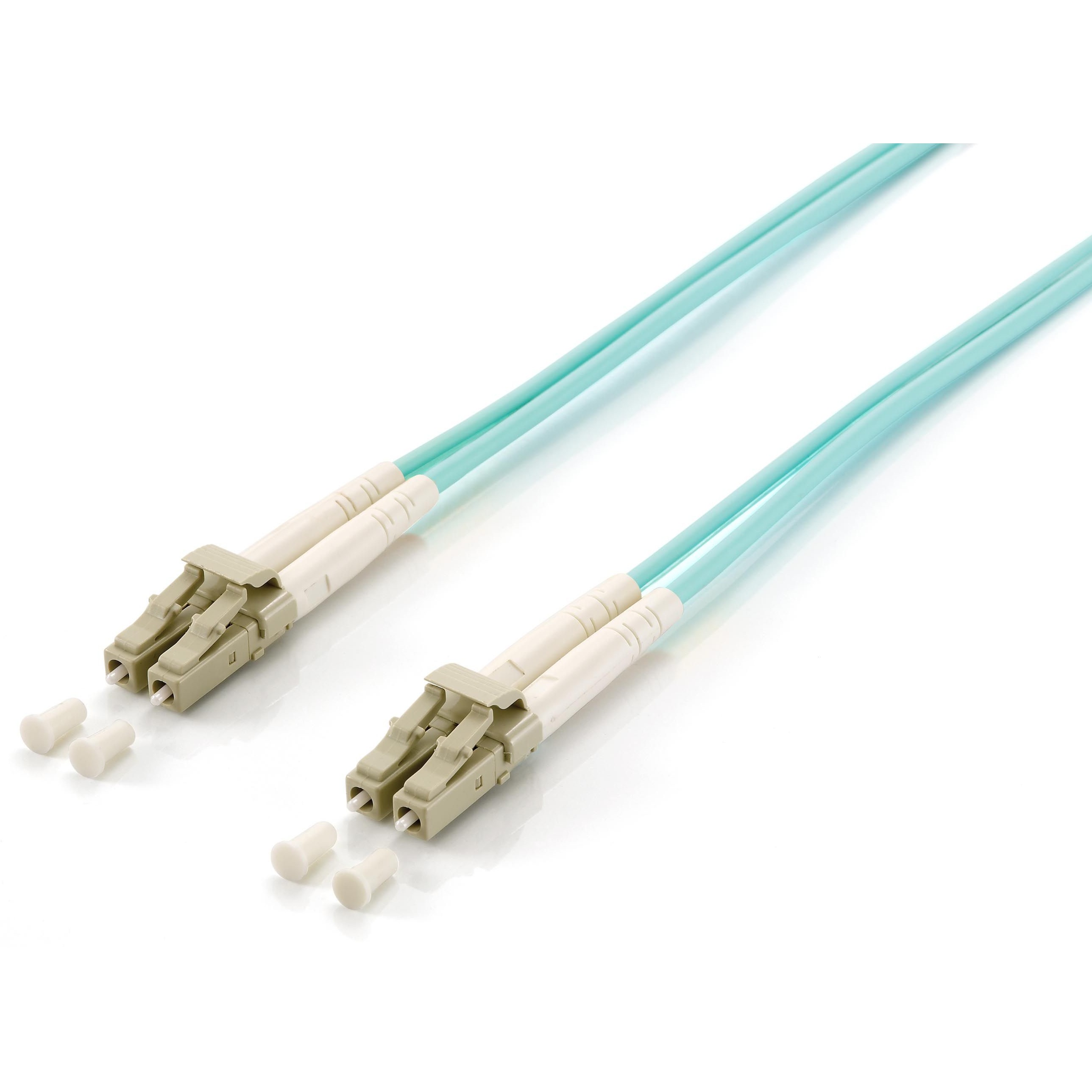 Equip LWL Patchkabel LC->LC 30.00m Multimode Duplex OM3 turq Polybeutel