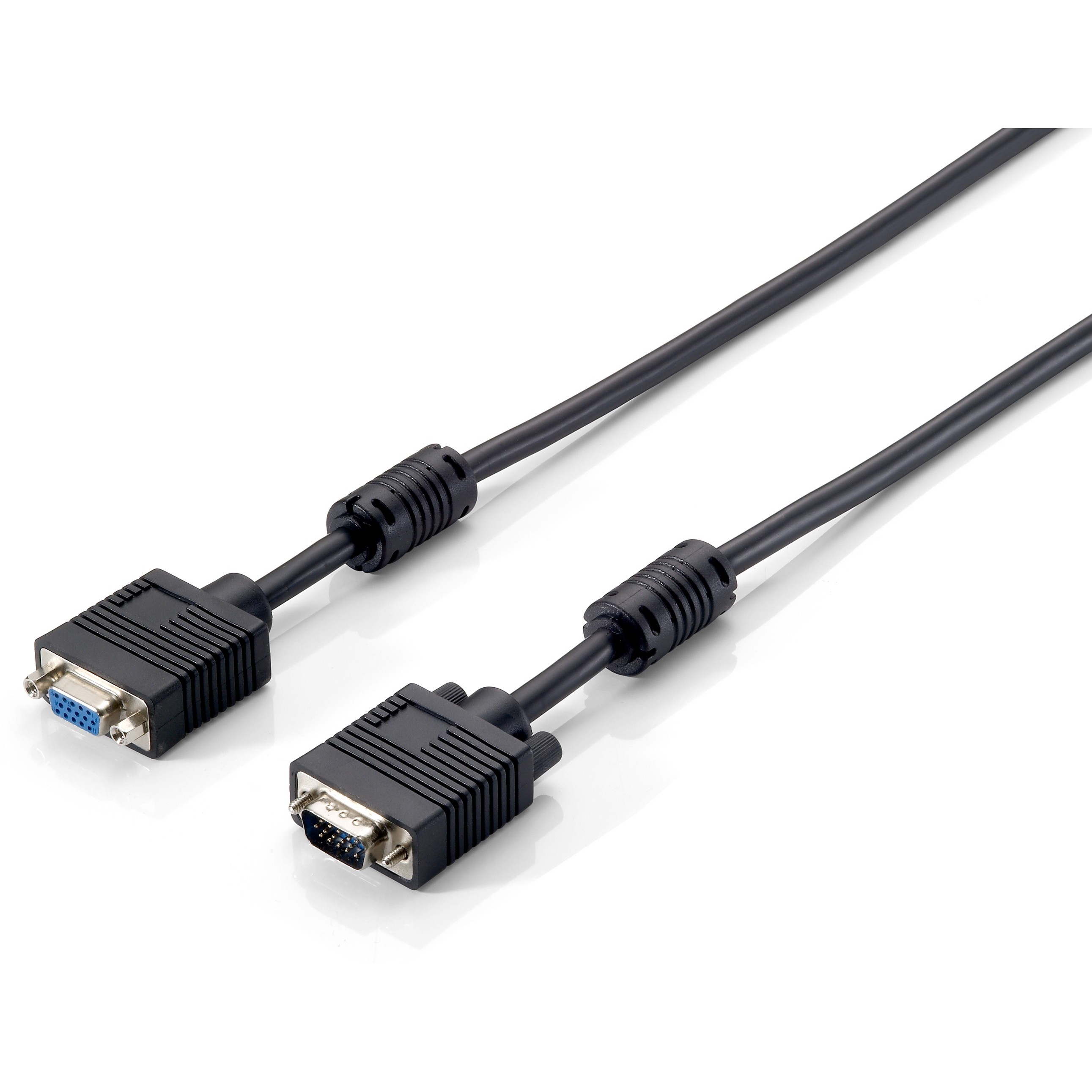 Equip VGA Kabel Verl. HD15 St/Bu 15.00m 1024x 768/60Hz sw Polybeutel