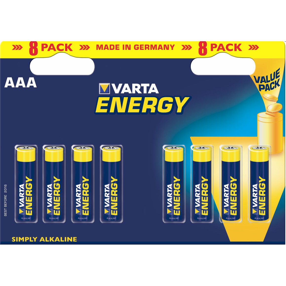 Batterie AAA (LR03) 1.5V *Varta* Energy - 8-Pack