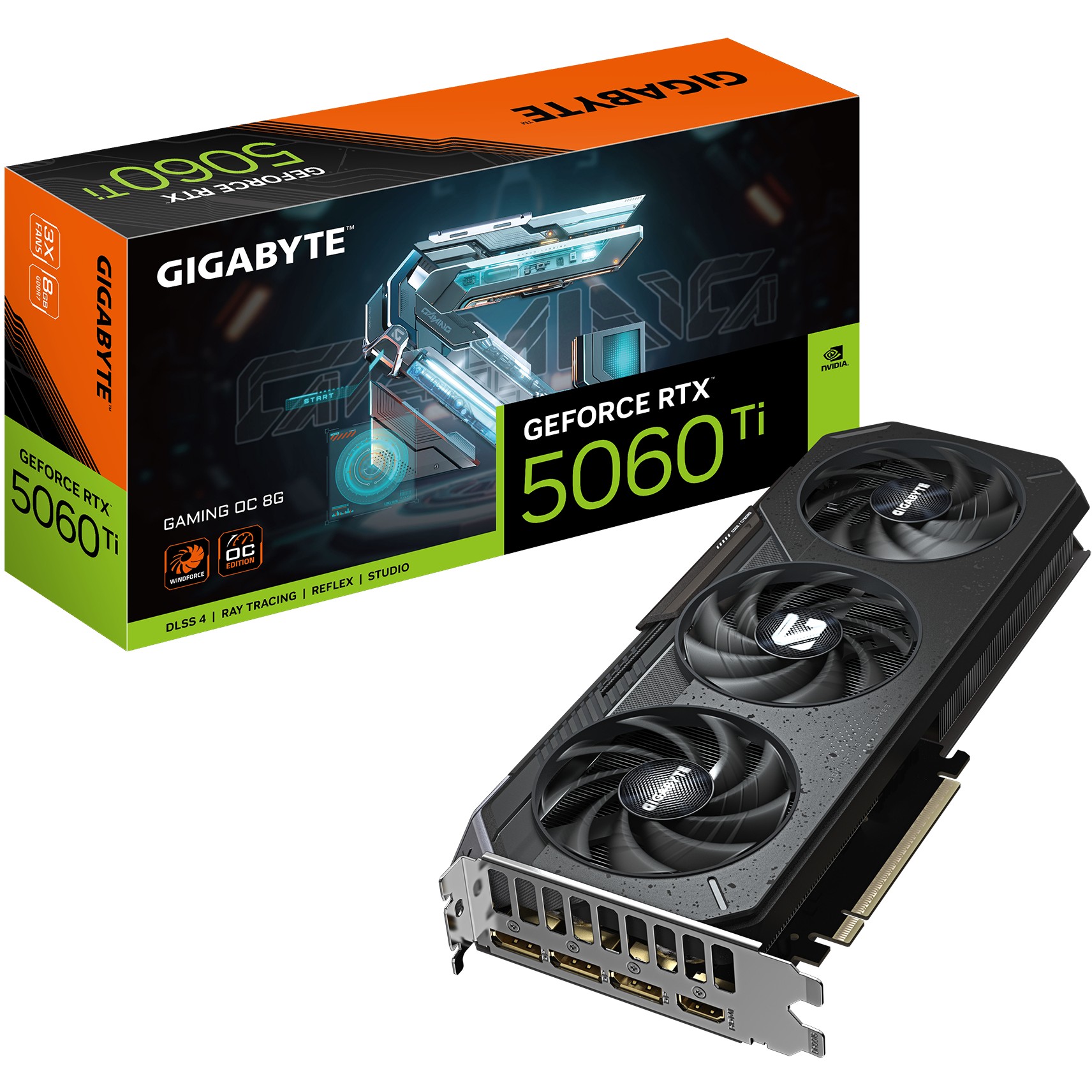 Gigabyte RTX 5060 TI Gaming OC 8GB GDDR7 3 Fan