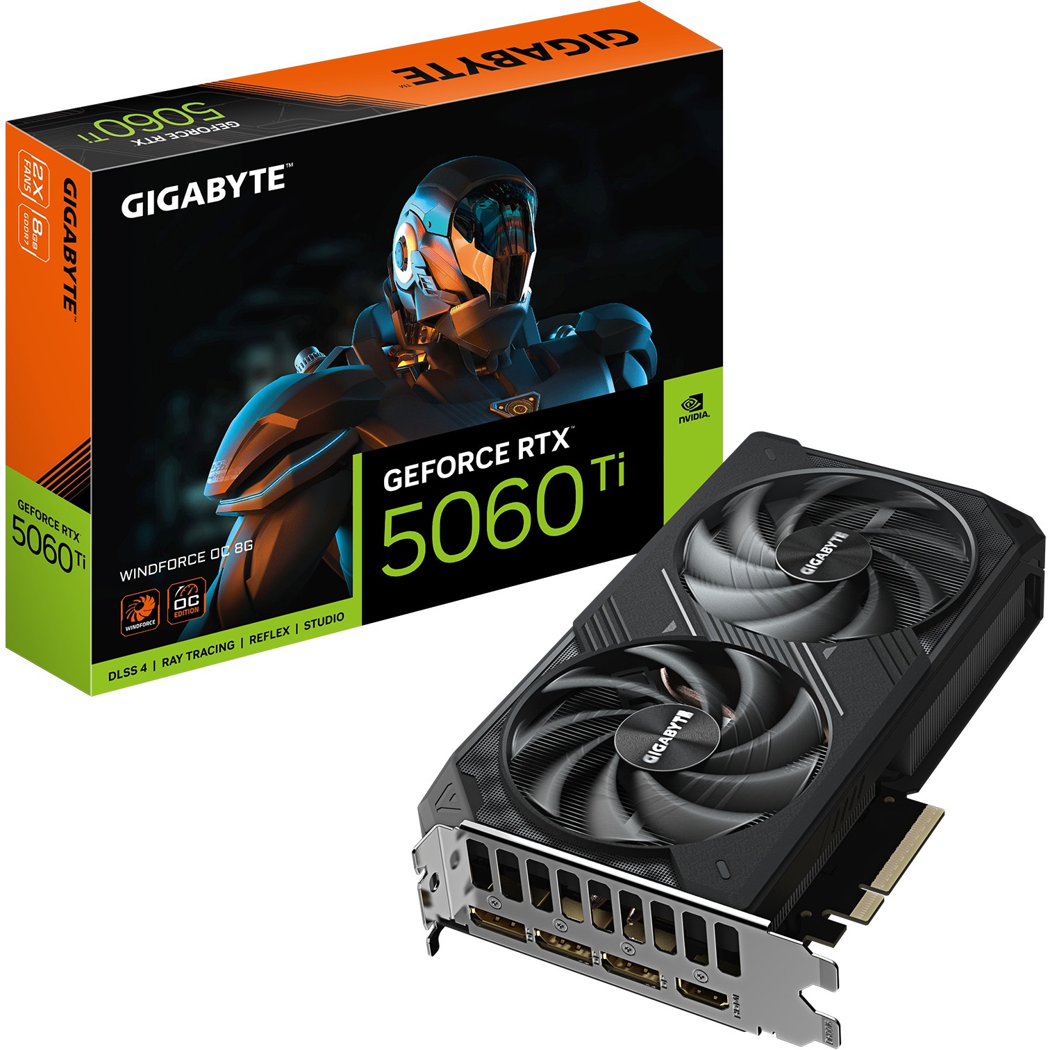 Gigabyte RTX5060 TI Windforce OC 8GB GDDR7 HDMI 3xDP