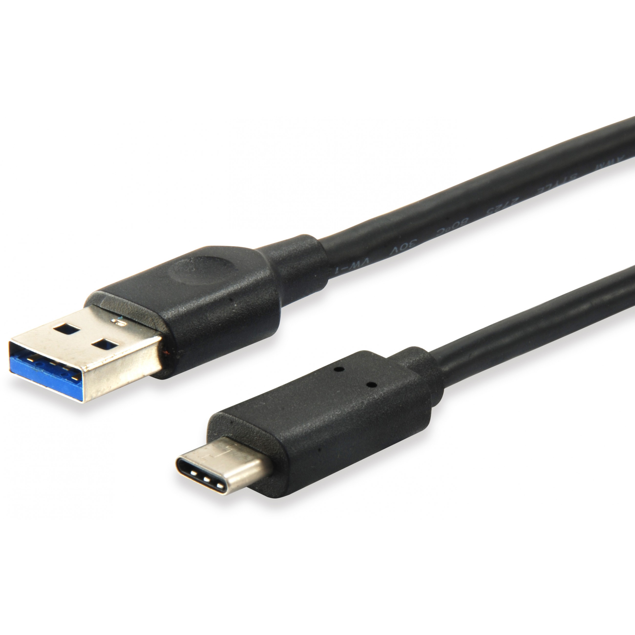 Equip Kabel USB-A 3.2 -> C St/St 0.25m 3A/20V sw Polybeutel