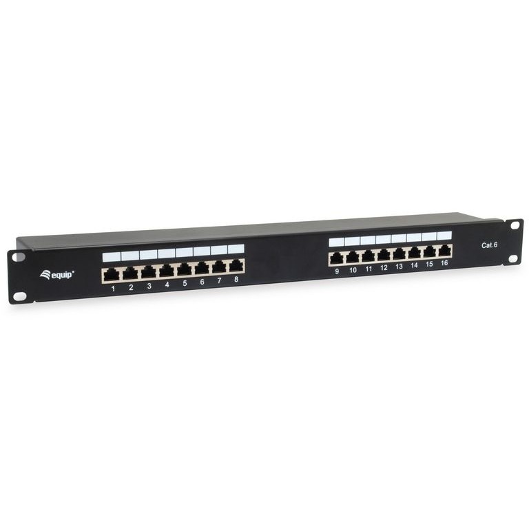 Equip Patchpanel 16x RJ45 Cat6 19