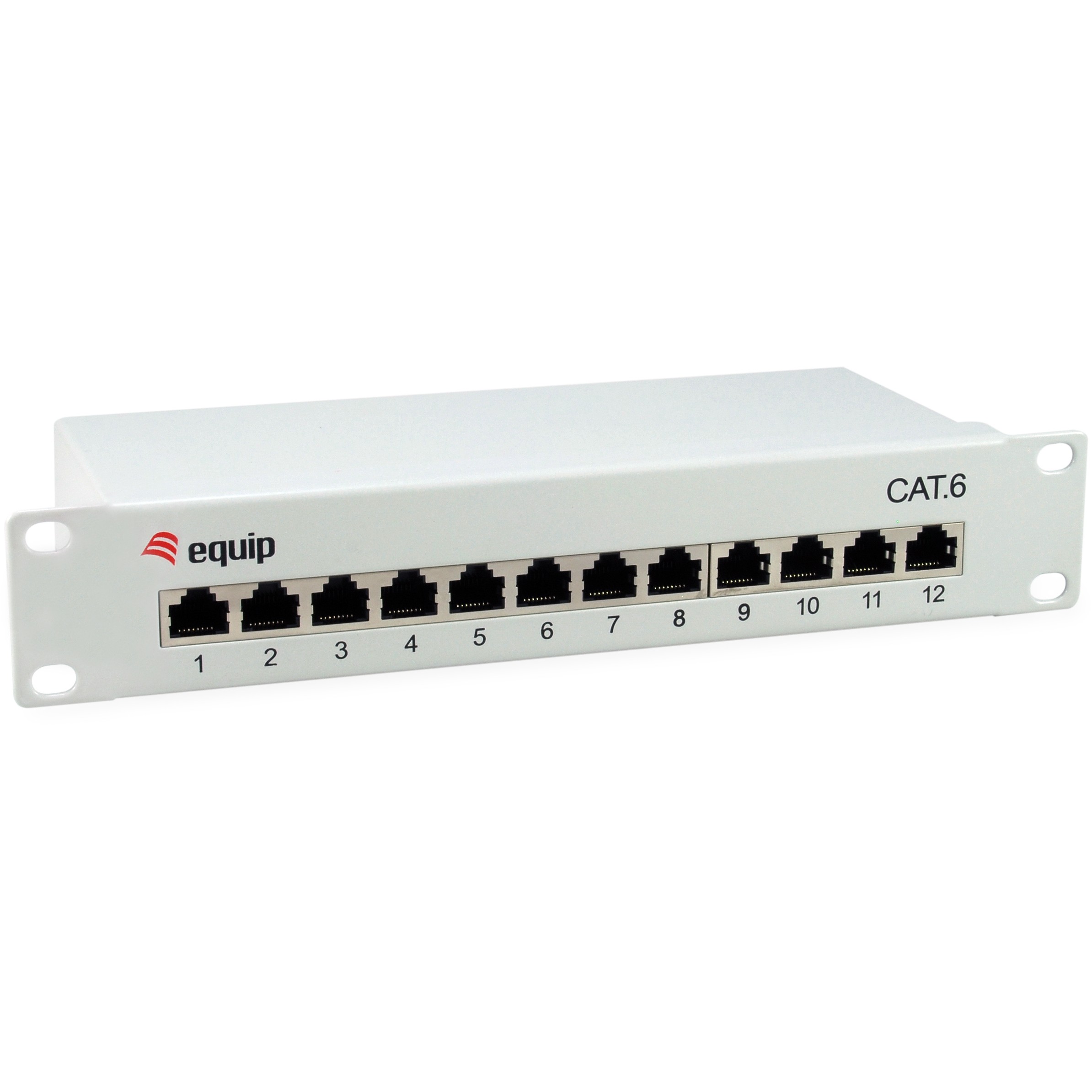 Equip Patchpanel 12x RJ45 Cat6 10