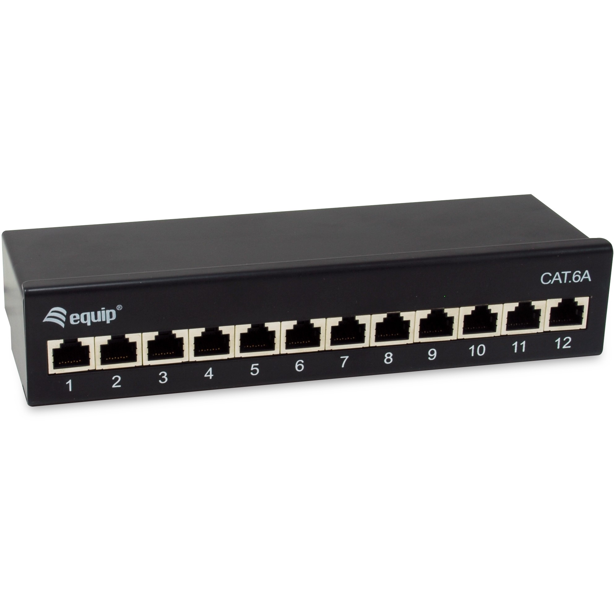 Equip Patchpanel 12x RJ45 Cat6A FTP 1HE Premium schwarz