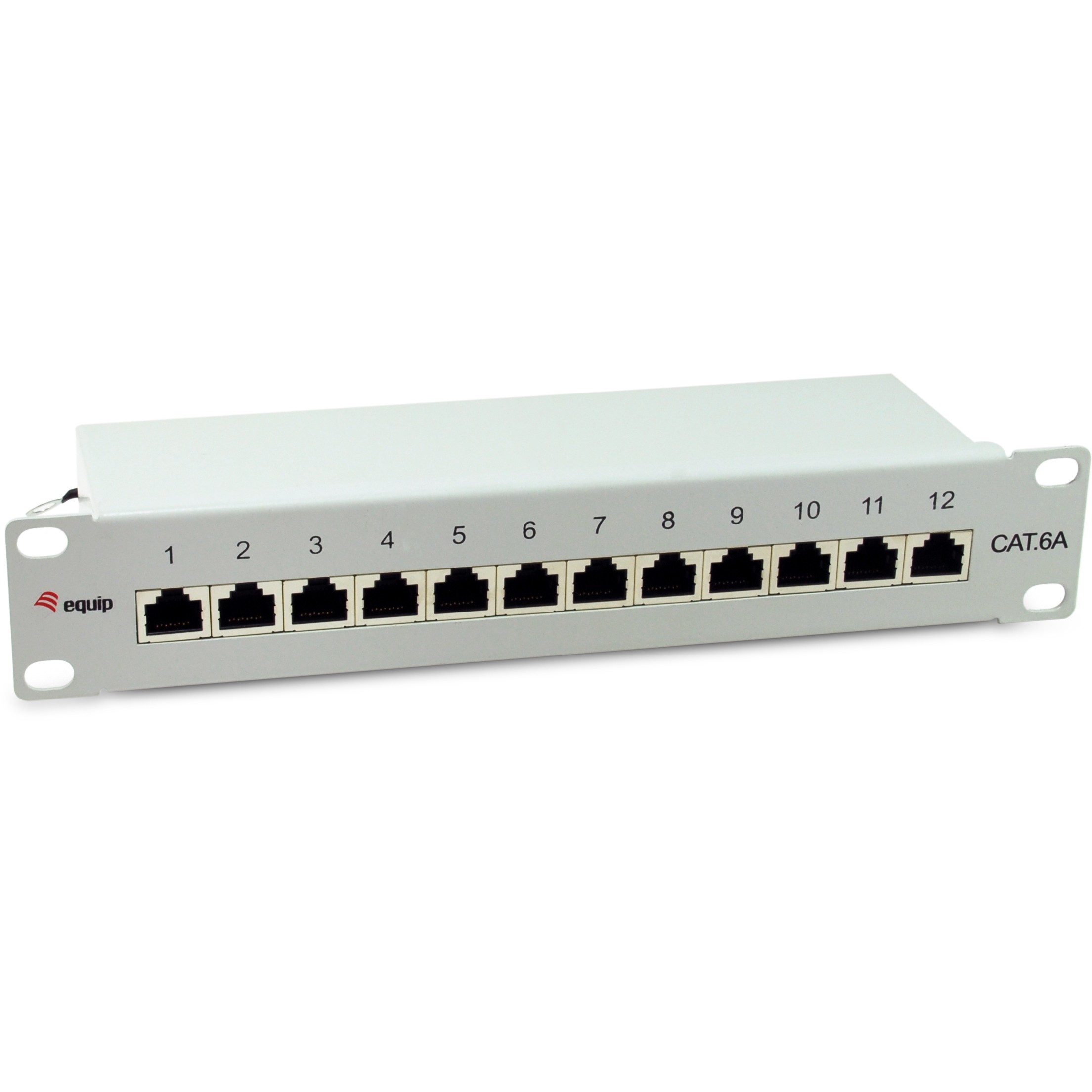 Equip Patchpanel 12x RJ45 Cat6A 10