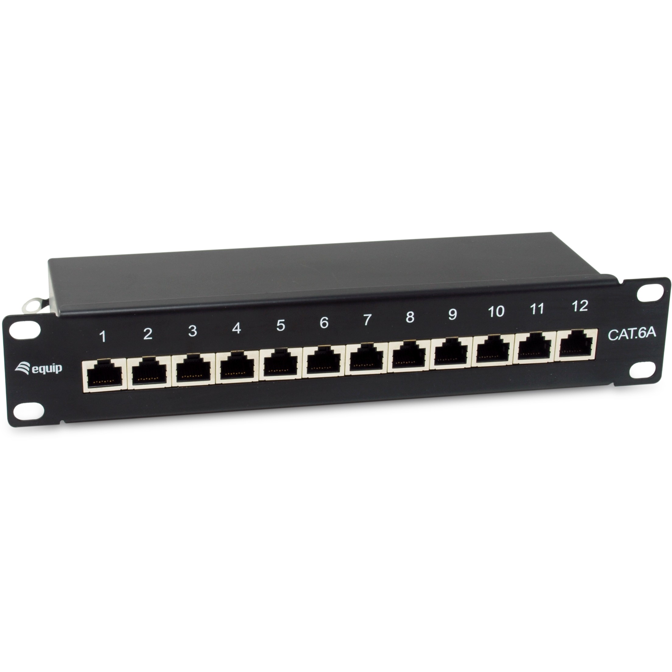 Equip Patchpanel 12x RJ45 Cat6A 10